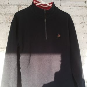 Tommy men's large quarter zip pullover fleece
